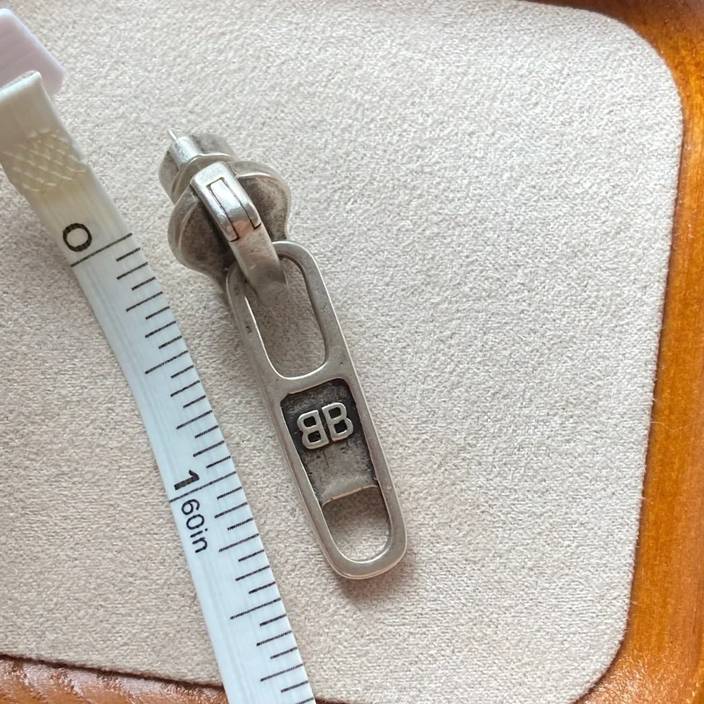 Balenciaga Silver Men's Earring - Picture 8 of 11